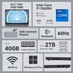 لپ تاپ لنوو 15.6 اینچی مدل V15 i7 13620H Intel-1