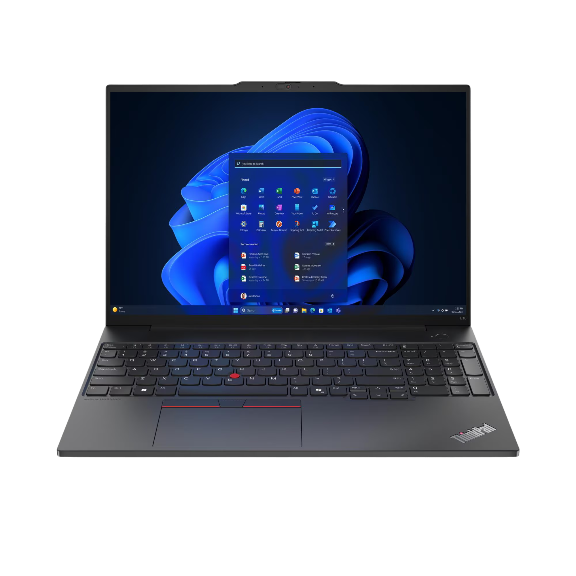 لپ تاپ 16 اینچی لنوو مدل ThinkPad E16 Gen 2-ULTRA۵(125) - Image 2