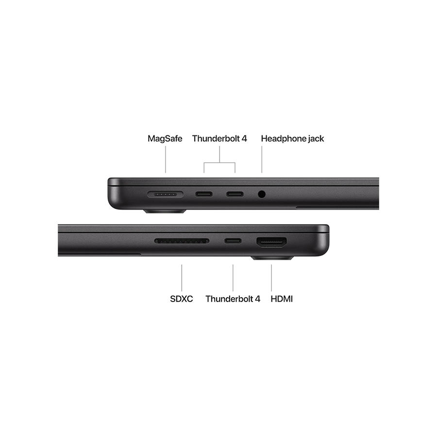 لپ تاپ اپل MacBook Pro MDE04 (2025) — بدنه MacBook Pro MDE04 (2025) از آلومینیوم درجه یک ساخته شده است که نه تنها حس لوکس بو…